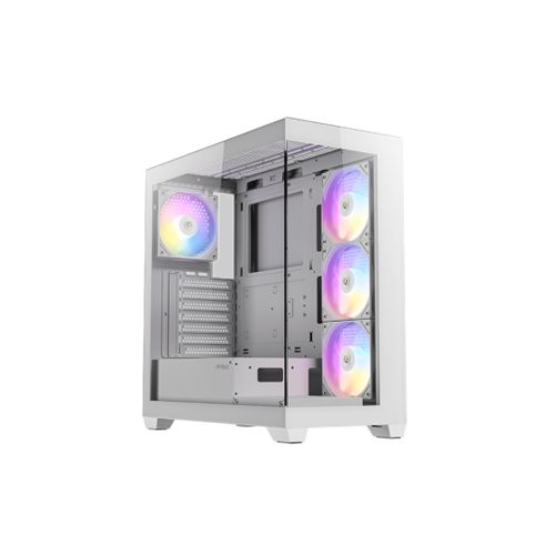 Caja Mid Tower ANTEC CX300 ARGB Blanca con 4 Ventiladores para Gaming - Diseño Elegante y Eficiente