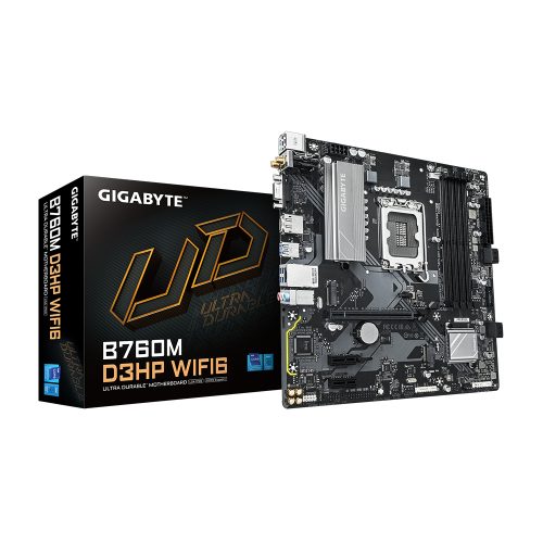 Motherboard Gigabyte B760M D3HP WIFI6, Micro ATX, Chipset Intel B760, LGA1700, Conectividad Avanzada