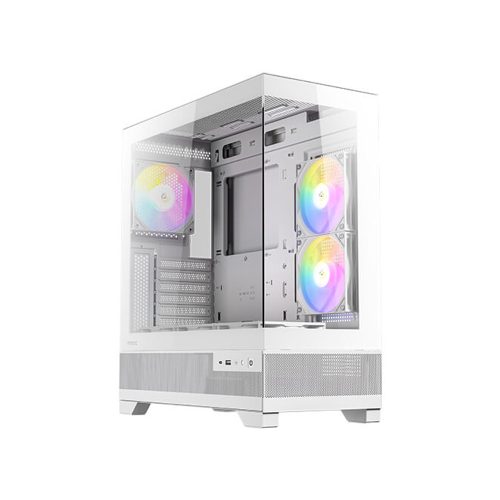 Antec CX700 WT - Caja para PC ATX, 3 Ventanas, 2 Ventiladores, Color Blanco
