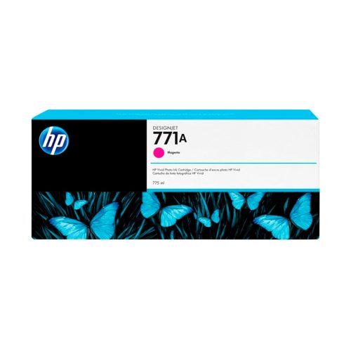Tinta HP 771A Magenta 775ML - Color Vibrante para Impresoras de Gran Formato, Ideal para Profesionales