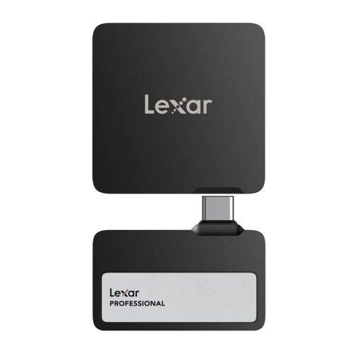 Disco sólido Lexar Professional Go 1TB SSD portátil con hub, negro, alta velocidad y gran capacidad