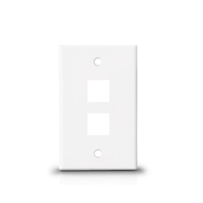 Placa de Pared Dixon Blanca con 2 Puertos: Conexión Práctica y Elegante para Tu Hogar
