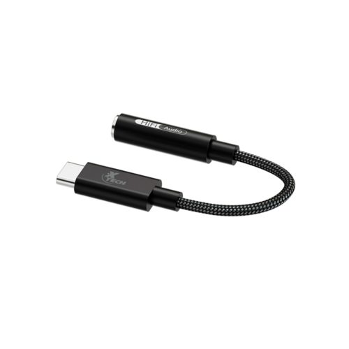 Adaptador de Auriculares USB-C a 3.5mm Xtech - 24 Pin - 10 cm - Negro - Compatible con Todos los Dispositivos