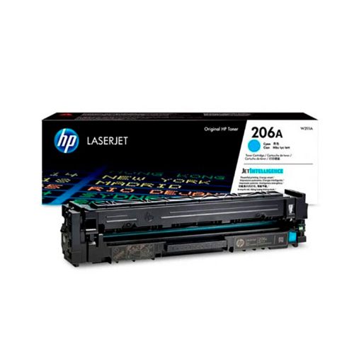 Tóner HP W2111A (206A) Cyan para Impresoras LaserJet M255 - Rinde 1,250 Páginas