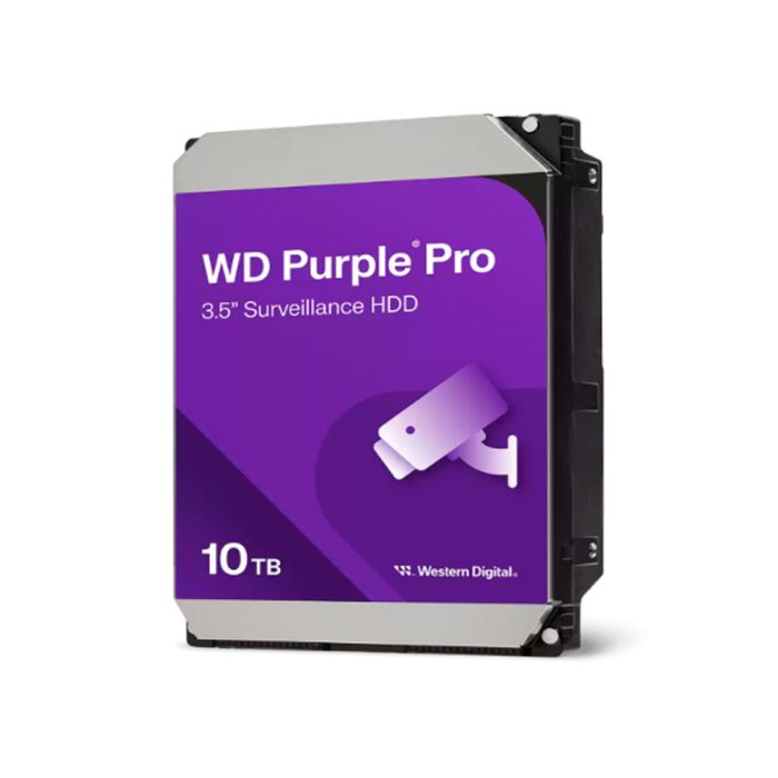 Disco duro Western Digital 10TB Purple Pro SATA 3.5” 7200 rpm con 512MB Cache para seguridad y almacenamiento