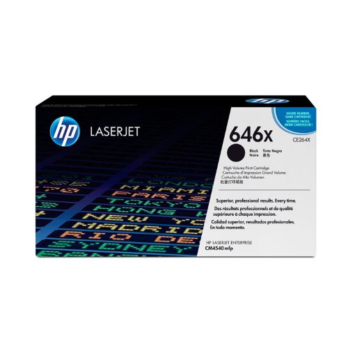 Tóner HP CE264X Negro 17K (646X) para Impresoras LaserJet CM4540 - Alta Capacidad y Rendimiento