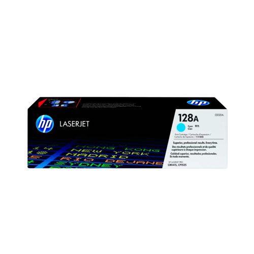 Tóner HP CE321A 128A Cyan para Impresoras LaserJet CM1415 - 1300 Páginas de Alta Calidad
