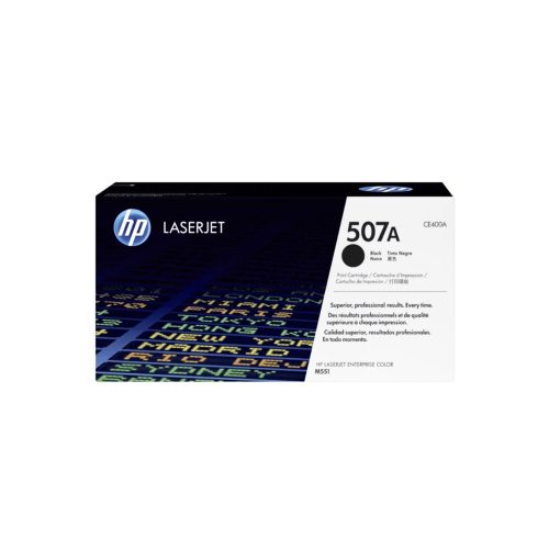 Tóner HP CE400A (507A) Negro para LaserJet M551 - Rendimiento de 5500 páginas, Alta Calidad de Impresión