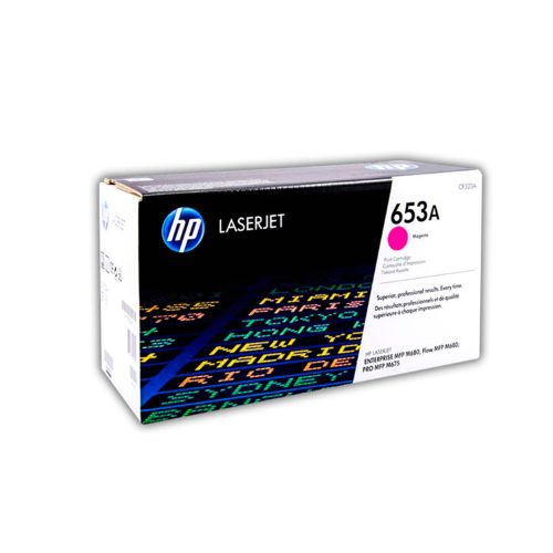 Tóner HP CF323A (653A) Magenta para M680 - 16.5K Impresiones, Alto Rendimiento y Calidad Profesional