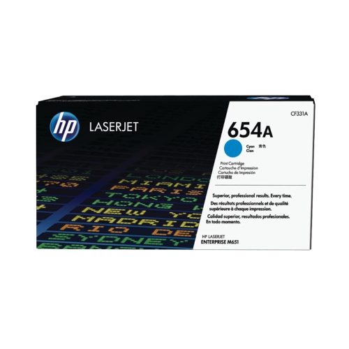 Tóner HP CF331A (654A) Cian para M651 - Alta Capacidad 15,000 Páginas, Calidad Profesional