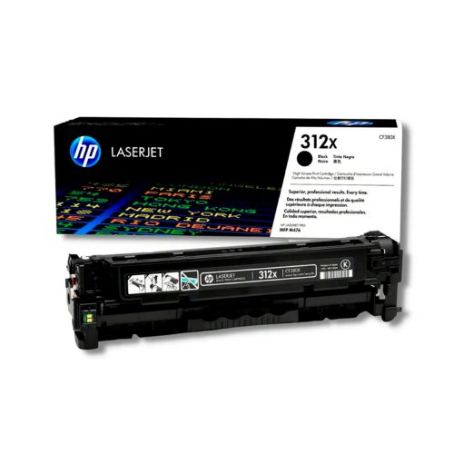 Toner HP CF380X (312X) Negro para impresora LaserJet M476 - 4.4K Páginas - Alta calidad y rendimiento