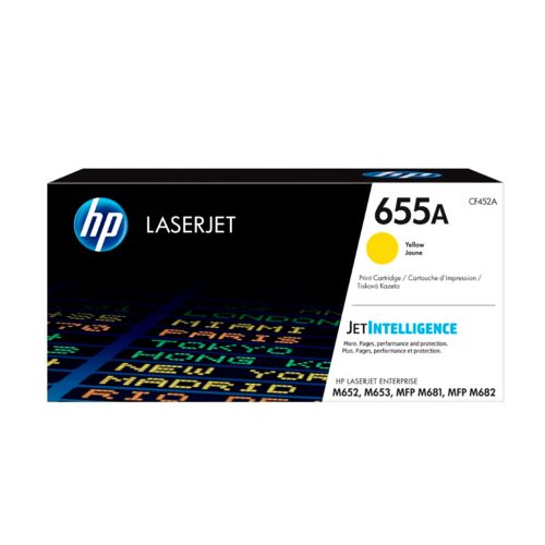 Tóner HP CF452A Amarillo para M652/M681 - Rinde 10.5K Páginas, Calidad Profesional
