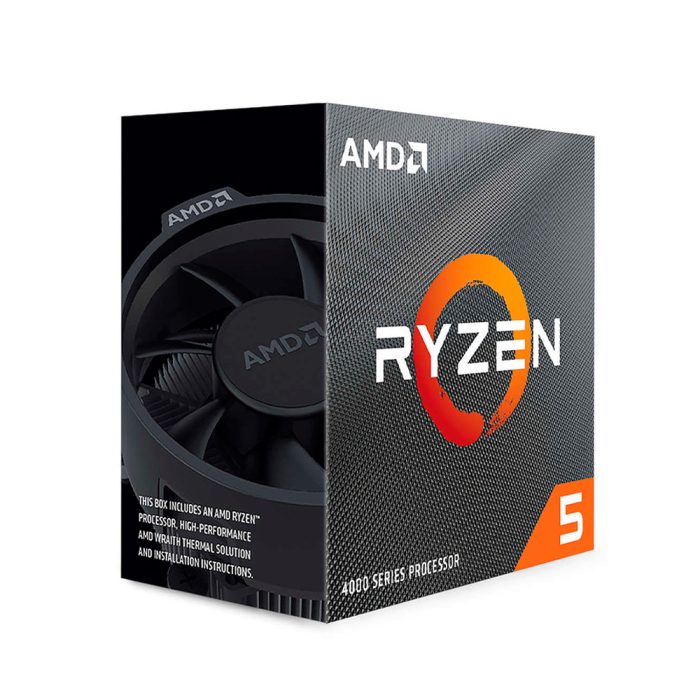 Procesador AMD Ryzen 5 4500, 6 núcleos, 3.6/4.1 GHz, 8MB L3, eficiente y potente para gaming y trabajo.