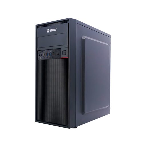 Case Gamer TEROS TE-1319G Mid Tower Negro con Fuente 450W, USB 3.0/2.0 y Conexión de Audio