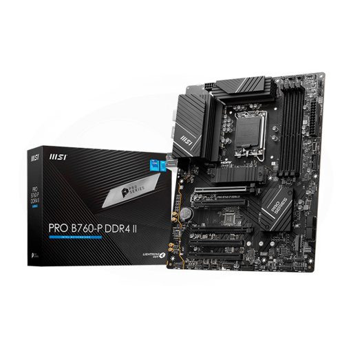 Motherboard MSI PRO B760-P DDR4, Chipset Intel B760, LGA1700, HDMI y DP, Formato ATX