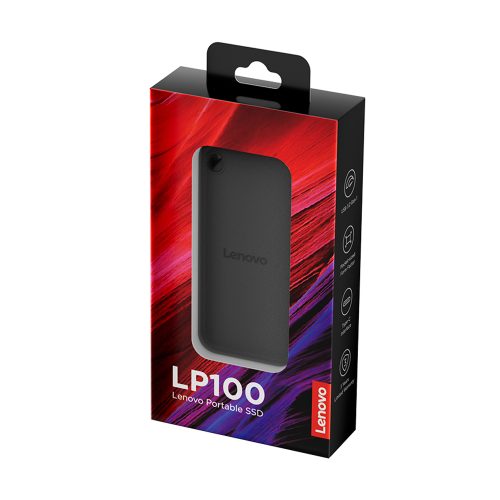 Lenovo LP100 SSD Externo Portátil 2TB - Rápido USB-C 3.2 Gen 1, Almacenamiento Eficiente y Práctico