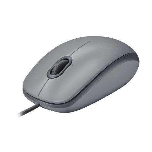 Mouse Logitech M110 Silent - Diseño Ergonómico, Color Plata, Conectividad Óptima y Silencioso