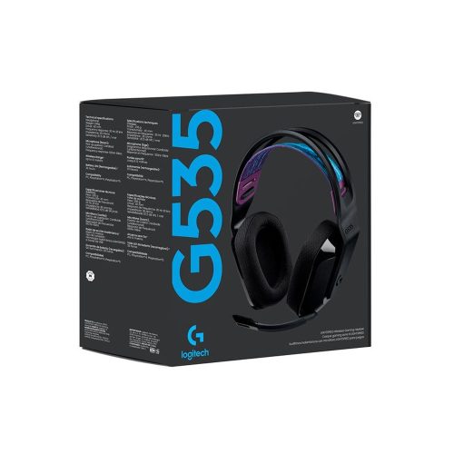 Auriculares Gaming Logitech G535 Wireless - Sonido Inmersivo, Color Negro, Ligero y Confortable