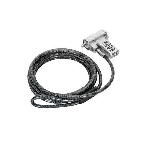 Cable de Seguridad Targus Defcon Universal - Cerradura Adaptable para Protección Eficaz
