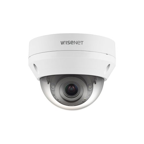 Cámara IP Wisenet QNV-6082R Mini Domo Exterior 2MP Varifocal, Resistente al Agua y Vandalismo, PoE