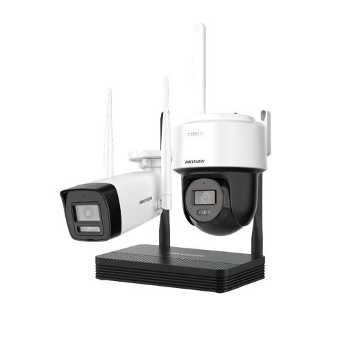 Cámara de vigilancia Hikvision 4MP H.265: Bullets + PTD, detección avanzada y conectividad segura