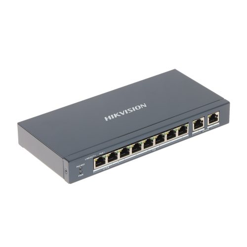 Switch POE Hikvision 8 Puertos Fast Ethernet Inteligente para Conexiones Estables y Eficientes