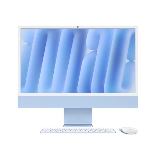 iMac Apple 24" M4 Octa-Core 16GB RAM, 256GB SSD, 4.5K Azul - Computador Todo en Uno Rápido y Elegante