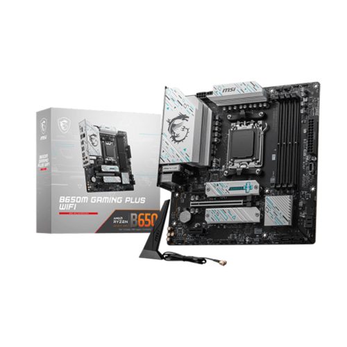Placa Base MSI B650M Gaming Plus WiFi AM5, DDR5 7200MHz, HDMI, Compacta y de Alto Rendimiento