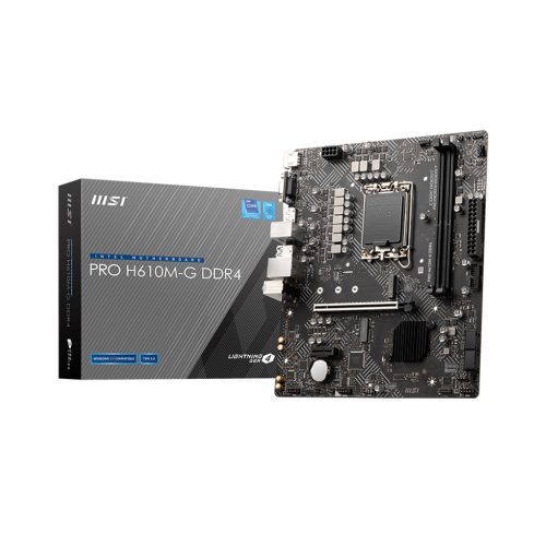 Placa Base MSI PRO H610M-G DDR4 Micro ATX, Rendimiento Óptimo y Conectividad Avanzada, Ideal para Gaming