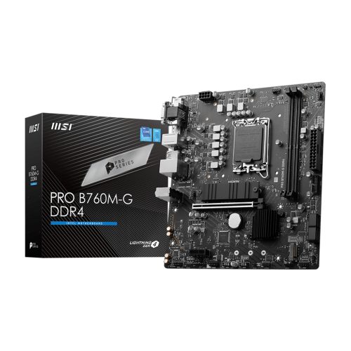 Placa Base MSI PRO B760M-G mATX, Chipset Intel B760, Conectividad HDMI, DP y VGA