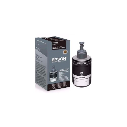 Tinta Epson 774 Color Negro 140 ml, compatible con impresoras M100, L606 y L656, rendidor y de alta calidad.
