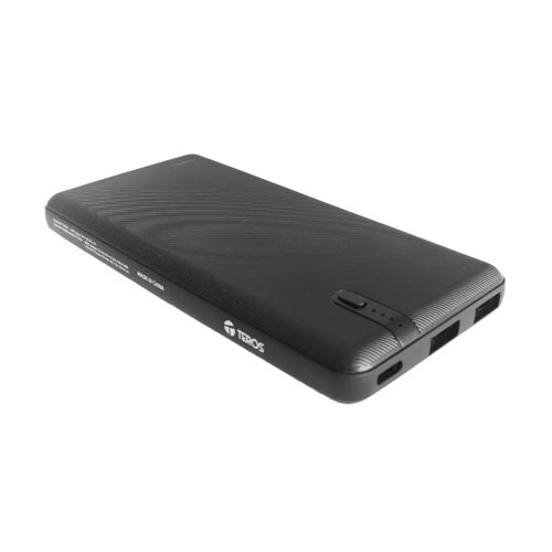 Power Bank Teros TE-7052N, Batería Portátil de 20,000 mAh, Salida Tipo C y USB, Ideal para Viajes