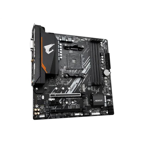 Placa Madre Gigabyte B550M Aorus Elite AX AM4, RAM DDR4 4733 MHz, con Conectividad Wi-Fi integrado