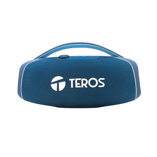 Parlante Teros TE-6045B 60W Bluetooth, Color Negro/Azul, Sonido Potente para Fiestas y Reuniones