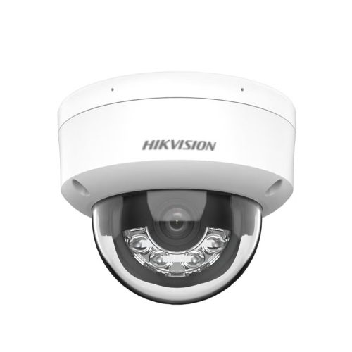 Cámara de seguridad Hikvision 4 MP Dome IP, interior/exterior, híbrida y inteligente para monitoreo eficiente