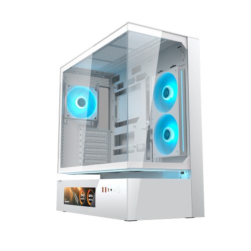 Case Cougar CFV235 Vision White Mid Tower ATX Panel Vidrio Templado Color Blanco