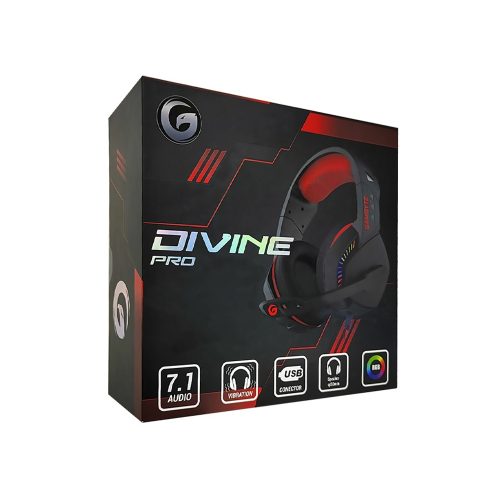 Auriculares Gaming Gambyte Divine Pro 7.1 con Micrófono, USB, RGB, Sonido envolvente, Neutro
