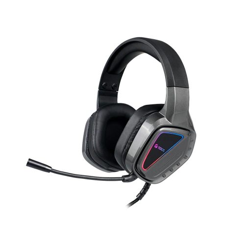 Auriculares Gaming Teros 8171n con Micrófono y RGB, Conexión USB, Color Negro, Sonido Immersivo