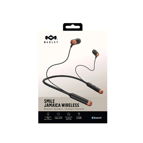 Auriculares inalámbricos Bob Marley Smile Jamaica, intra-auditivos, microfono, diseño compacto y colorido