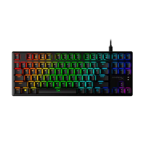 Teclado mecánico HyperX Alloy Origins Core, retroiluminado, USB-C, diseño compacto QWERTY EE. UU.