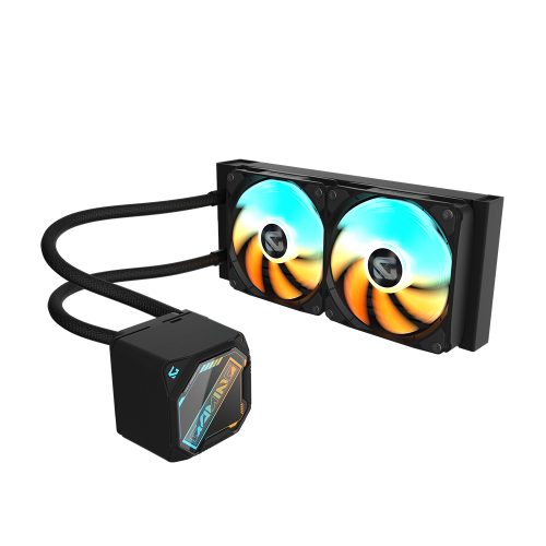 Cooler CPU Líquido GIGABYTE GAMING 240 ARGB, 240mm, RGB, Eficiencia Térmica Superior, Silencioso