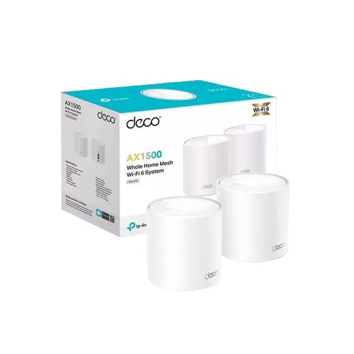 Sistema WiFi 6 TP-Link Mesh AX1500 (Pack de 2) - Cobertura Rápida y Estable para Hogar Conectado