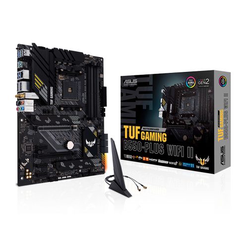 Placa Base ASUS TUF Gaming B550-PLUS WIFI II, 4x DDR4, HDMI, USB y DisplayPort, Alto Rendimiento