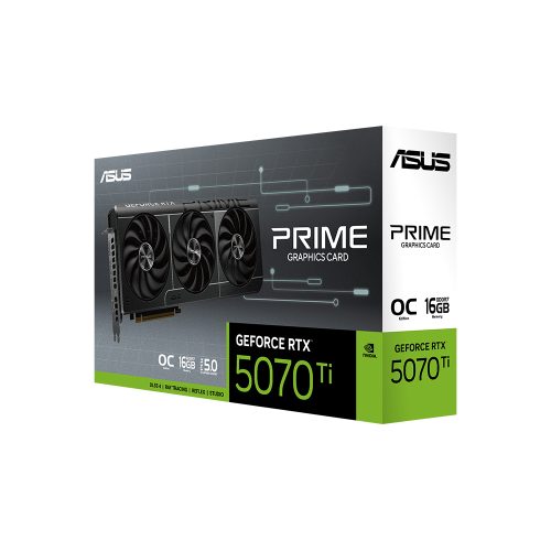 Tarjeta Gráfica ASUS GeForce RTX 5070 Ti 16GB GDDR7 OC 256 Bit - Rendimiento Premium para Gaming
