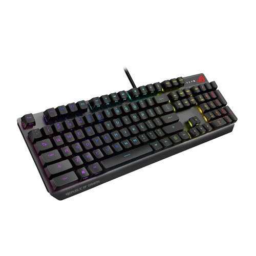 Teclado Gaming ASUS ROG Strix Scope RX RGB – Mecánico, Retroiluminado, Ultra Rápido, Ideal para Gamers
