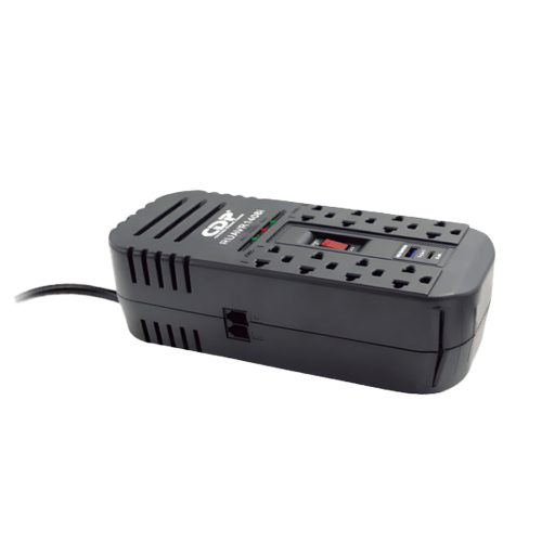 Estabilizador 1400VA CDP RU-AVR1408I - 8 Tomas, Protección Eléctrica Eficiente y Compacto