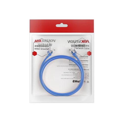 Cable patch cord HIKVISION azul 0.5m UTP - Conexión rápida y segura para redes Ethernet
