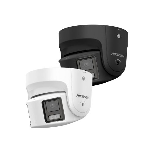 Hikvision 8MP IP Turret Panorámica 4mm ColorVu 2.0 con Altavoz y Luz Stroboscópica Blanca