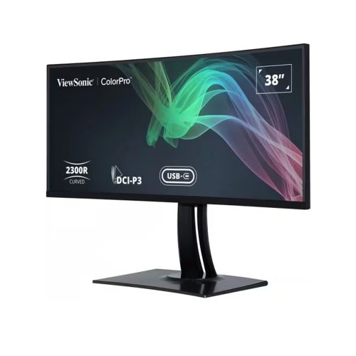 Monitor Curvo LED ViewSonic ColorPro VP3881a 38" UW-QHD+ IPS, 3840x1600, USB-C, Altavoces Integrados