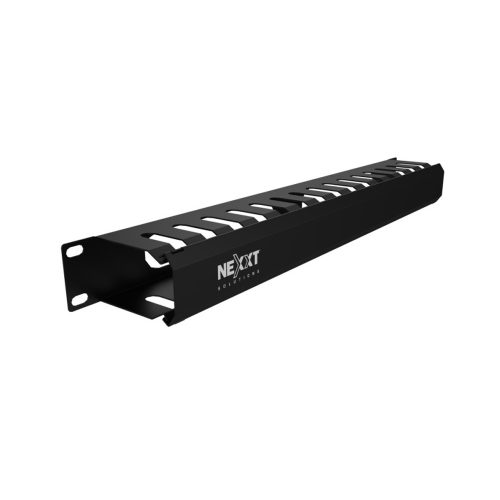 Organizador de Cables Horizontal Nexxt Solutions 1U para Bastidor 19", Ideal para Gestión Efectiva